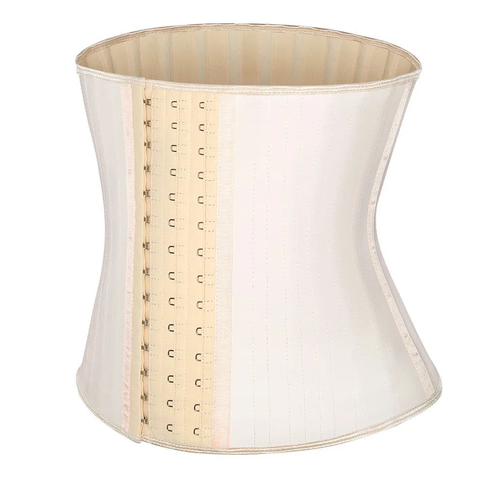 Moderngaloore Steel Bone Latex Waist Trainer Corset for Women – Hook & Eye Underbust Cincher | S–XXXL