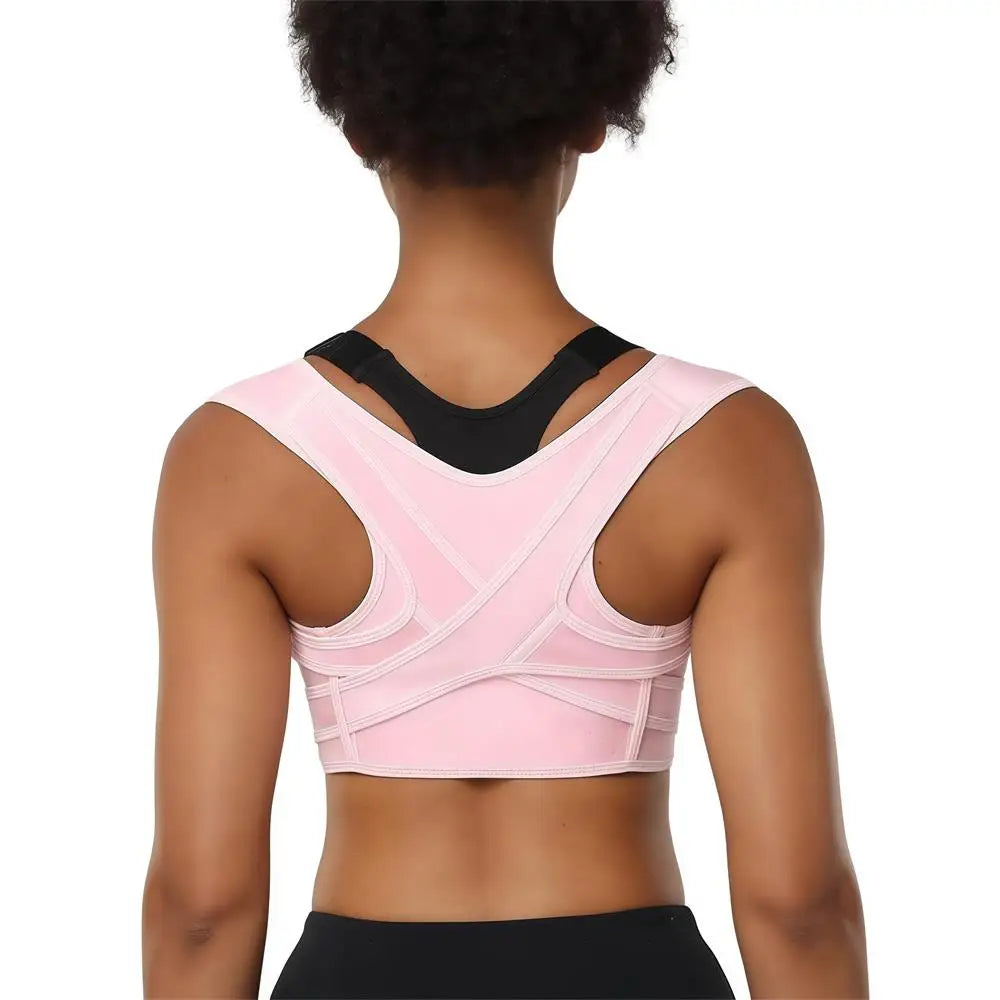 Moderngaloore Adjustable Upper Back Posture Corrector Brace for Men & Women – Breathable Shoulder & Clavicle Support, Pain Relief