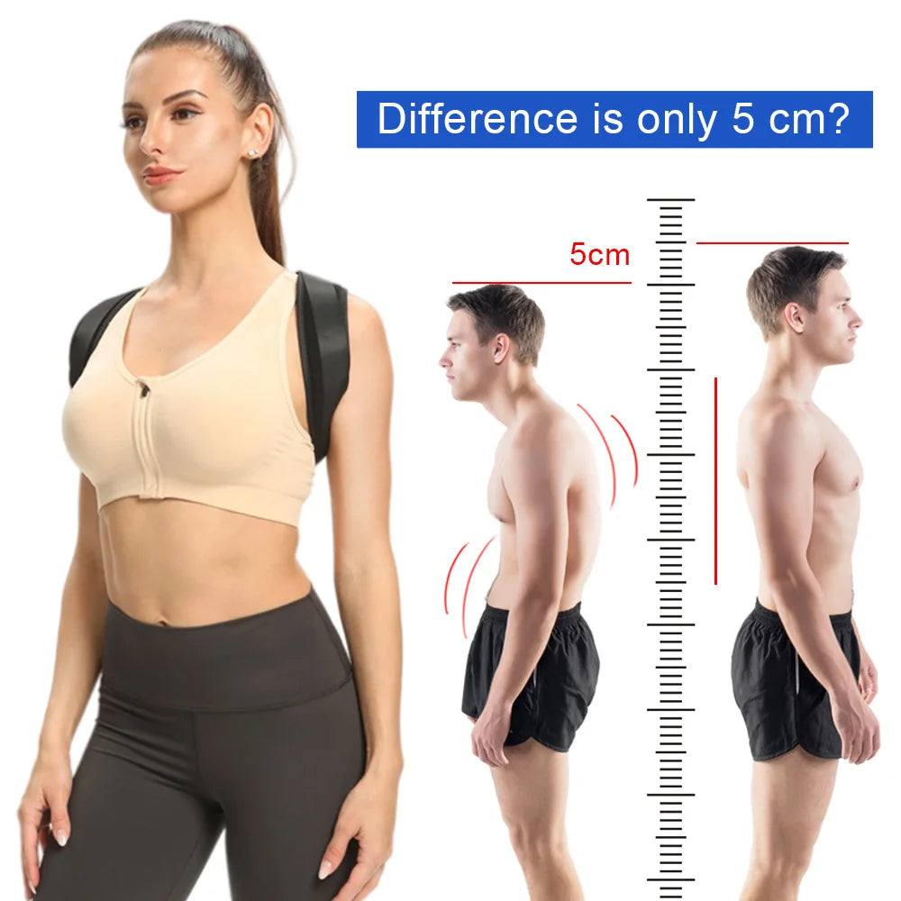 Moderngaloore Adjustable Invisible Back Posture Corrector – Clavicle & Shoulder Support Brace for Men & Women
