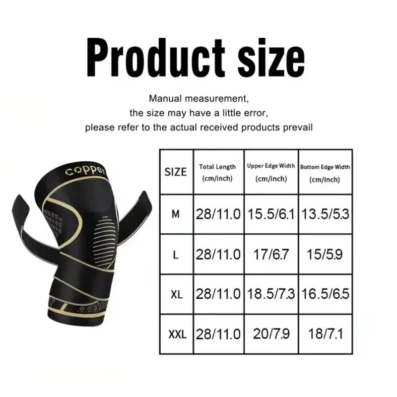 Moderngaloore Copper Knee Brace & Compression Sleeve for Men & Women – Arthritis Pain Support, Sports & Joint Pain Relief