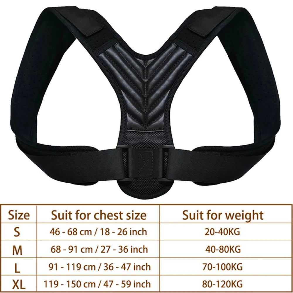 Moderngaloore Adjustable Invisible Back Posture Corrector – Clavicle & Shoulder Support Brace for Men & Women