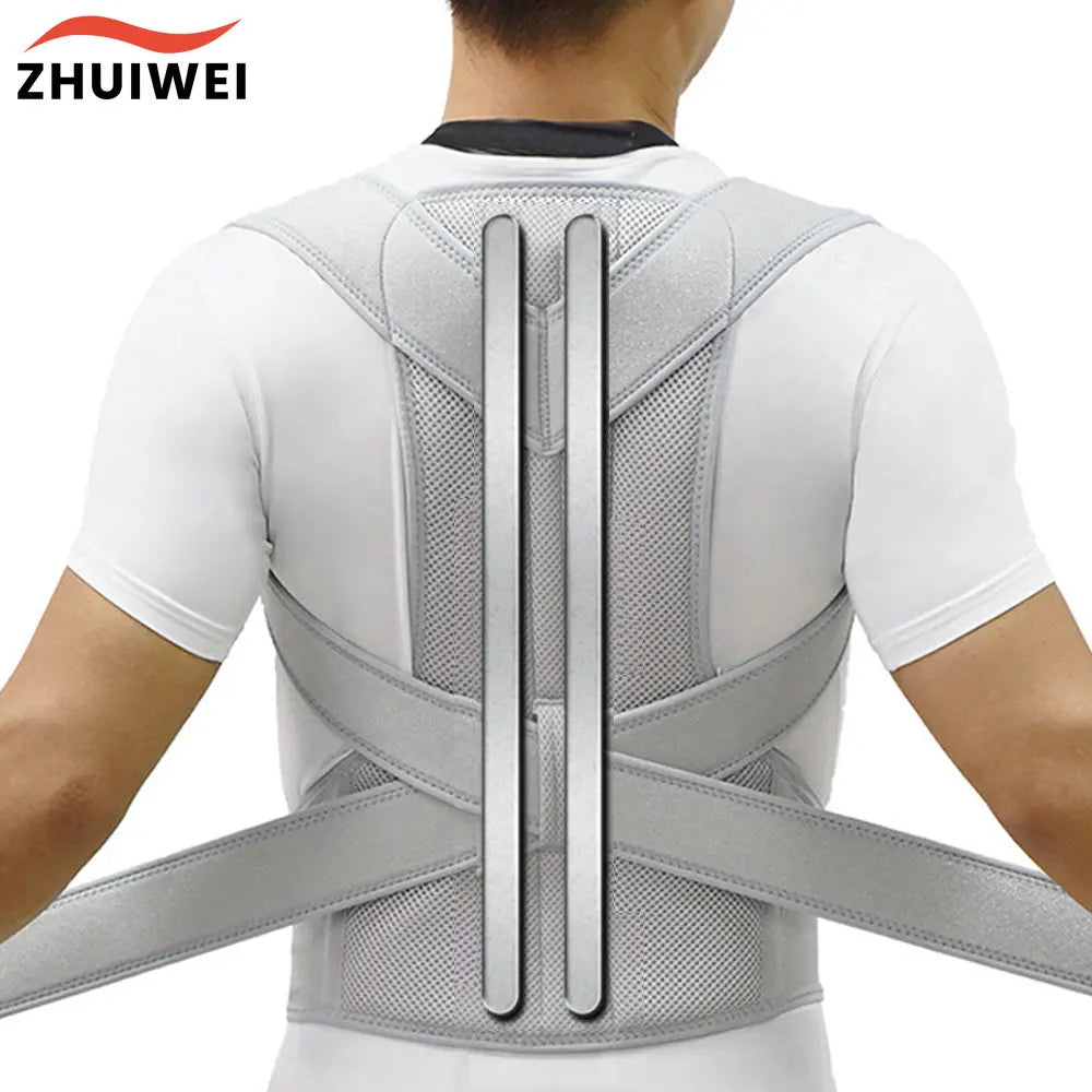 Moderngaloore Upper Back Posture Corrector - clavicle shoulder brace, black
