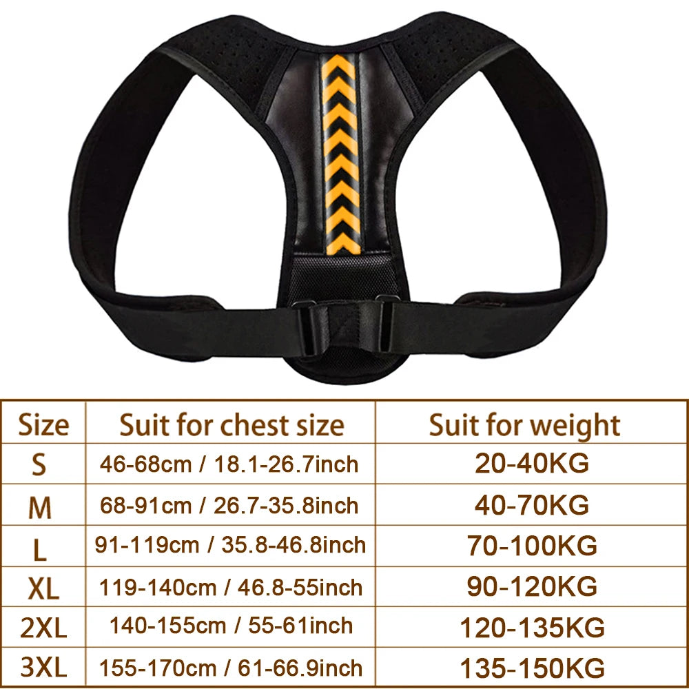 Moderngaloore Adjustable Invisible Back Posture Corrector – Clavicle & Shoulder Support Brace for Men & Women