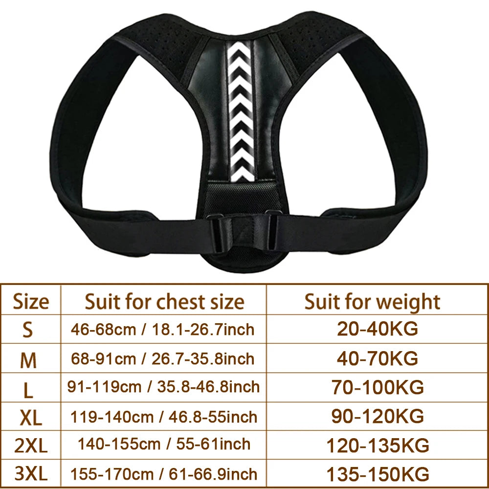 Moderngaloore Adjustable Invisible Back Posture Corrector – Clavicle & Shoulder Support Brace for Men & Women
