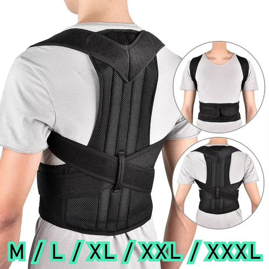 Moderngaloore Reinforced Lumbar & Posture Corrector Vest – Adjustable Back Support Brace
