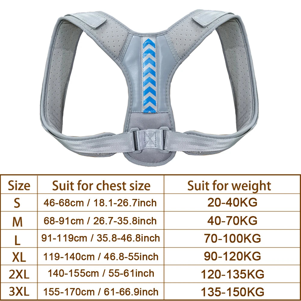 Moderngaloore Adjustable Invisible Back Posture Corrector – Clavicle & Shoulder Support Brace for Men & Women