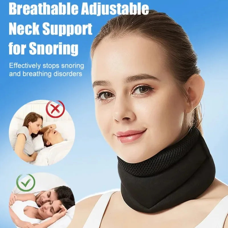 Moderngaloore Soft Neck Brace - adjustable foam cervical support, beige