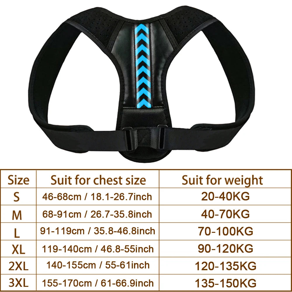 Moderngaloore Adjustable Invisible Back Posture Corrector – Clavicle & Shoulder Support Brace for Men & Women