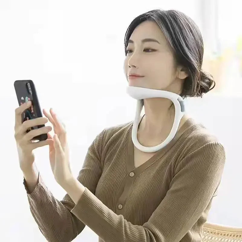 Moderngaloore Adjustable Neck Brace - side profile showing foam padding