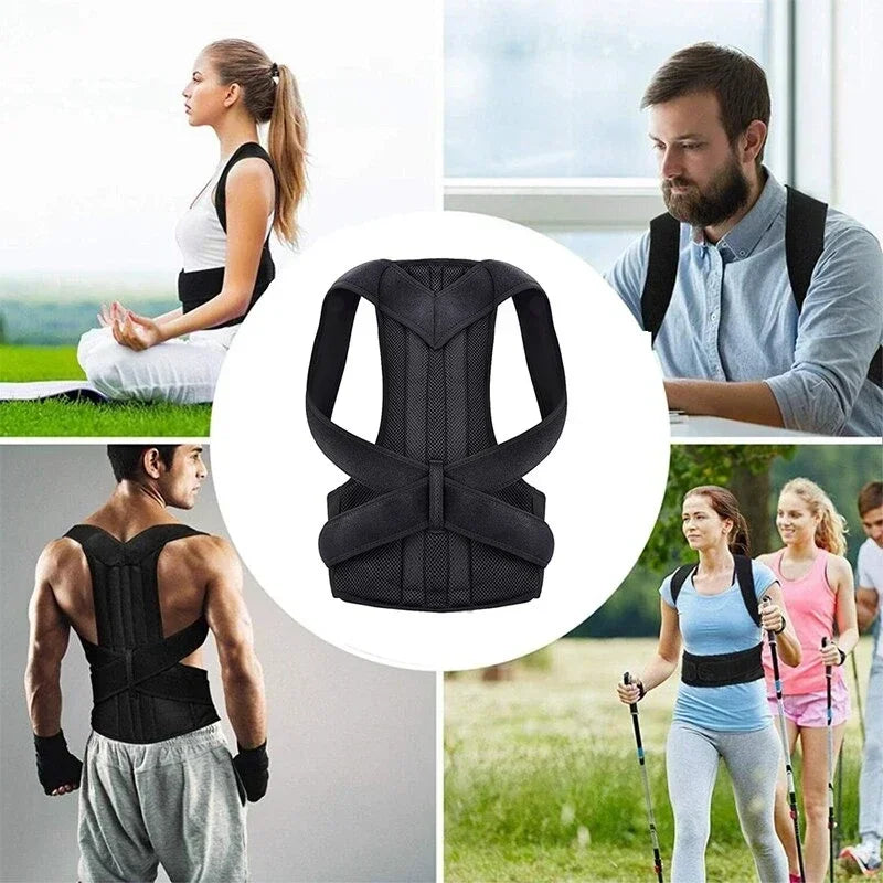 Moderngaloore Reinforced Lumbar & Posture Corrector Vest – Adjustable Back Support Brace