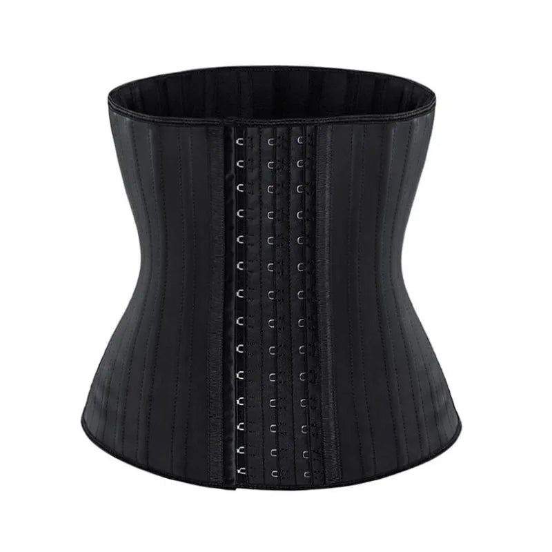 Moderngaloore Steel Bone Latex Waist Trainer Corset for Women – Hook & Eye Underbust Cincher | S–XXXL