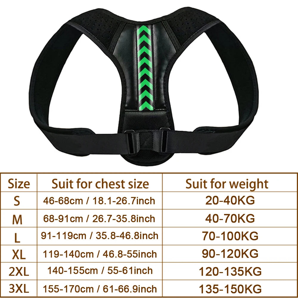 Moderngaloore Adjustable Invisible Back Posture Corrector – Clavicle & Shoulder Support Brace for Men & Women