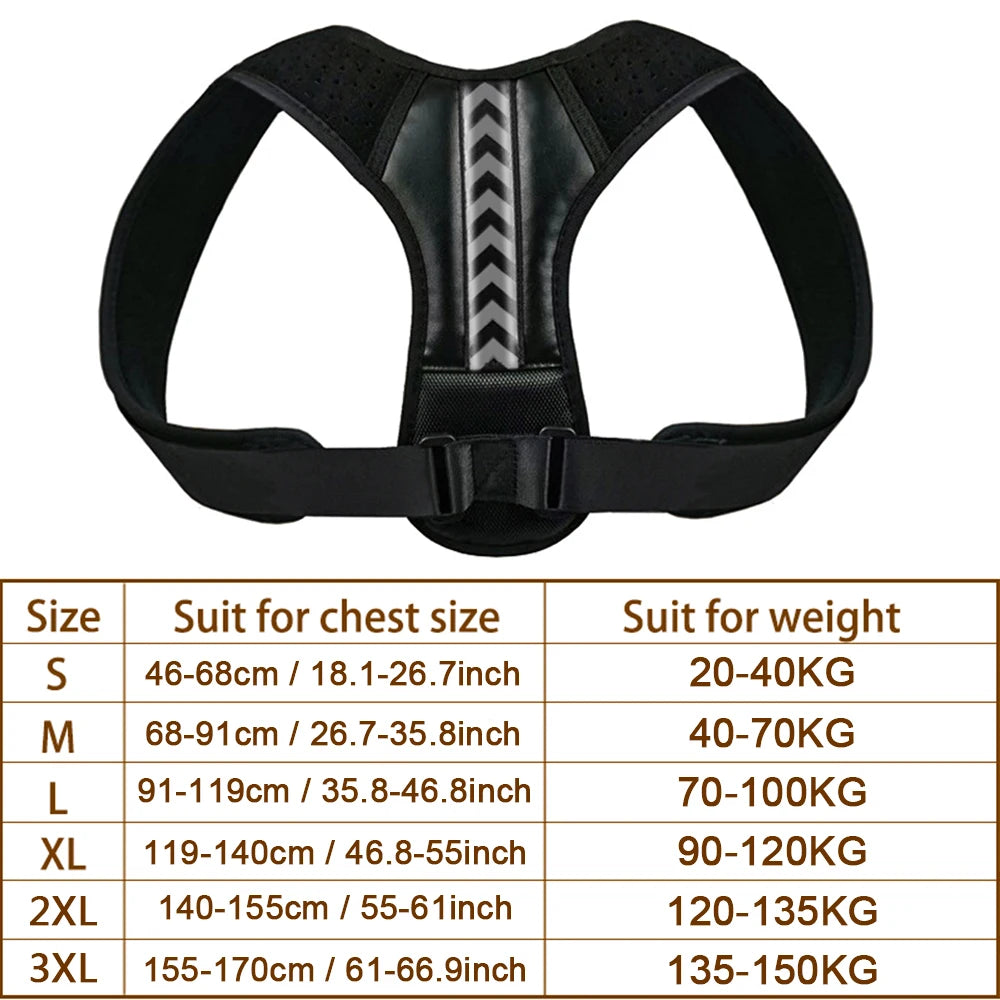 Moderngaloore Adjustable Invisible Back Posture Corrector – Clavicle & Shoulder Support Brace for Men & Women
