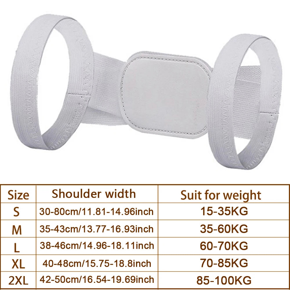 Moderngaloore Adjustable Invisible Back Posture Corrector – Clavicle & Shoulder Support Brace for Men & Women