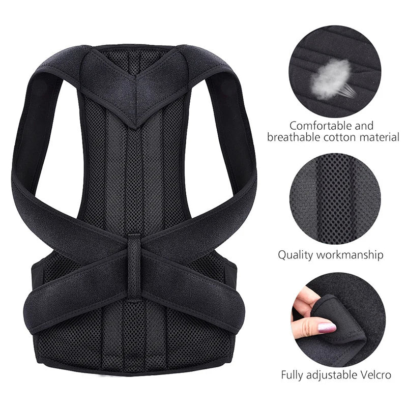 Moderngaloore Upper Back Posture Corrector - rear strap view