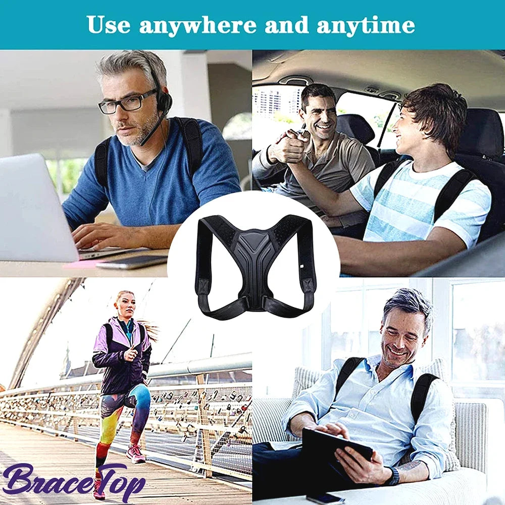 Moderngaloore Adjustable Back & Shoulder Posture Corrector Belt – Clavicle Spine Support