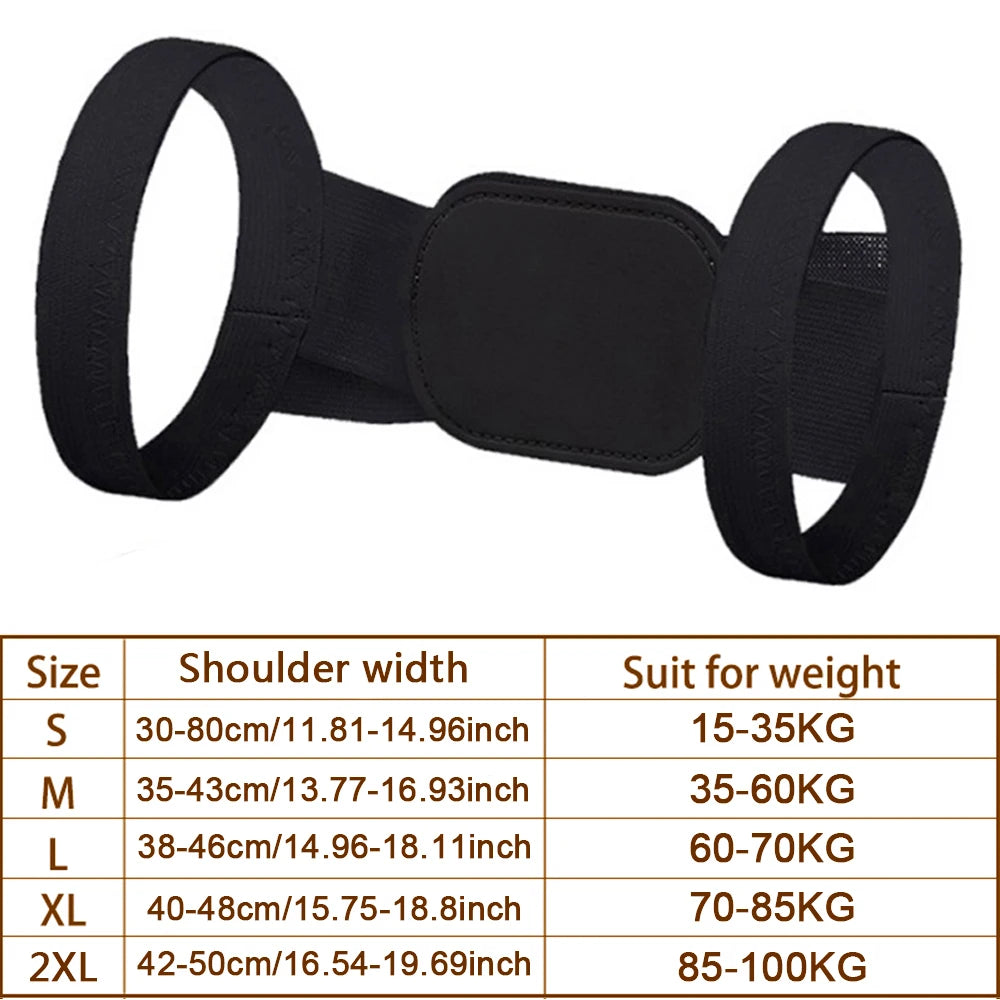 Moderngaloore Adjustable Invisible Back Posture Corrector – Clavicle & Shoulder Support Brace for Men & Women