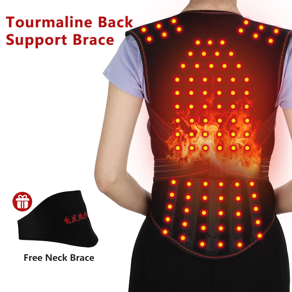 Moderngaloore Thermal Back & Neck Support Brace – Adjustable & Lightweight