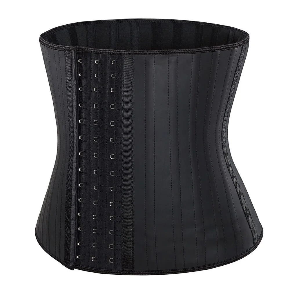 Moderngaloore Steel Bone Latex Waist Trainer Corset for Women – Hook & Eye Underbust Cincher | S–XXXL