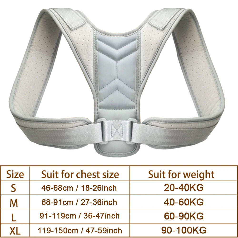 Moderngaloore Adjustable Invisible Back Posture Corrector – Clavicle & Shoulder Support Brace for Men & Women