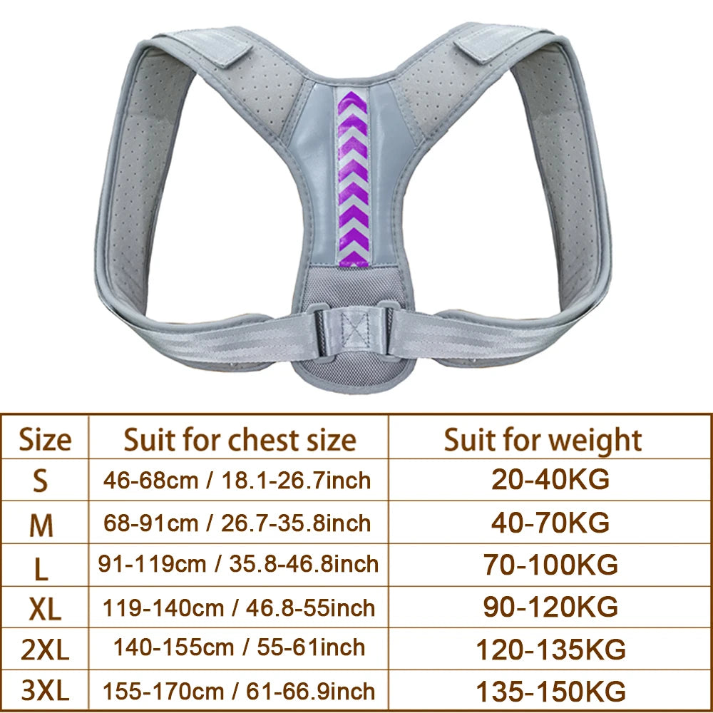 Moderngaloore Adjustable Invisible Back Posture Corrector – Clavicle & Shoulder Support Brace for Men & Women