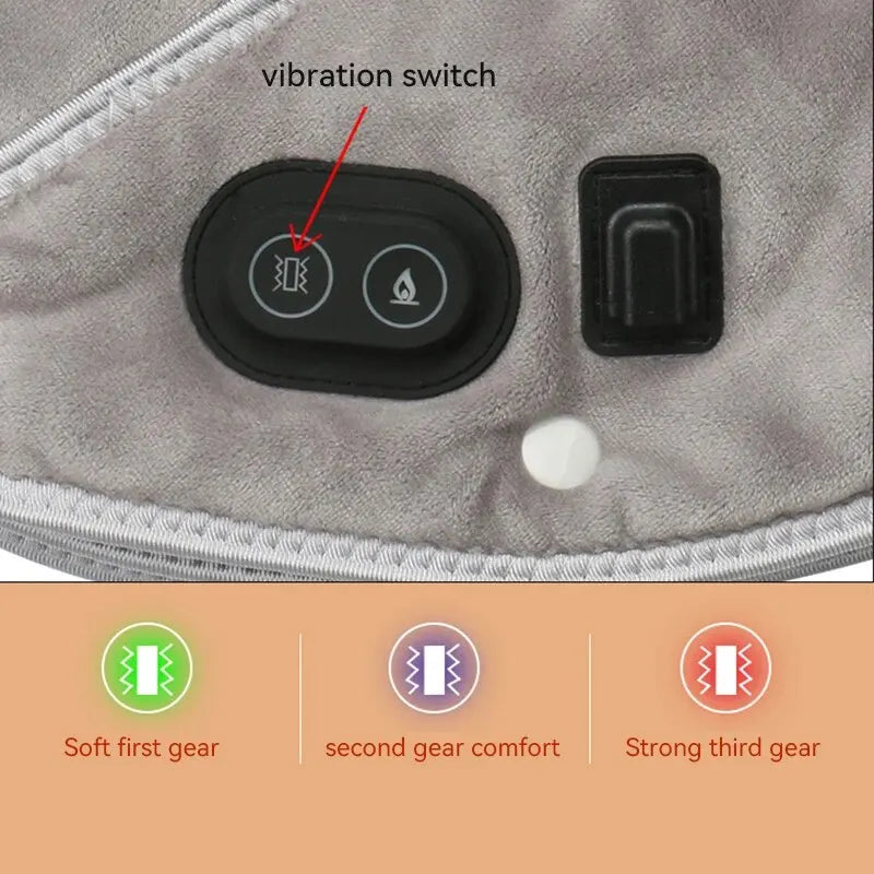 Moderngaloore Electric Heating Shoulder & Neck Pad – USB Thermal Compress Cervical Shawl for Muscle Pain Relief
