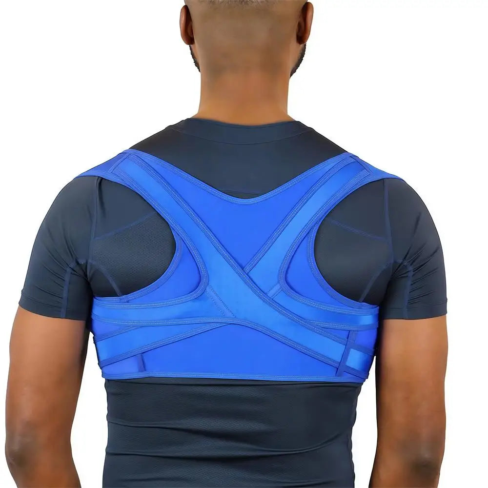 Moderngaloore Adjustable Upper Back Posture Corrector Brace for Men & Women – Breathable Shoulder & Clavicle Support, Pain Relief