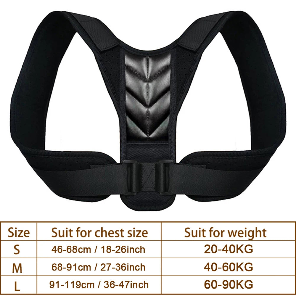 Moderngaloore Adjustable Invisible Back Posture Corrector – Clavicle & Shoulder Support Brace for Men & Women