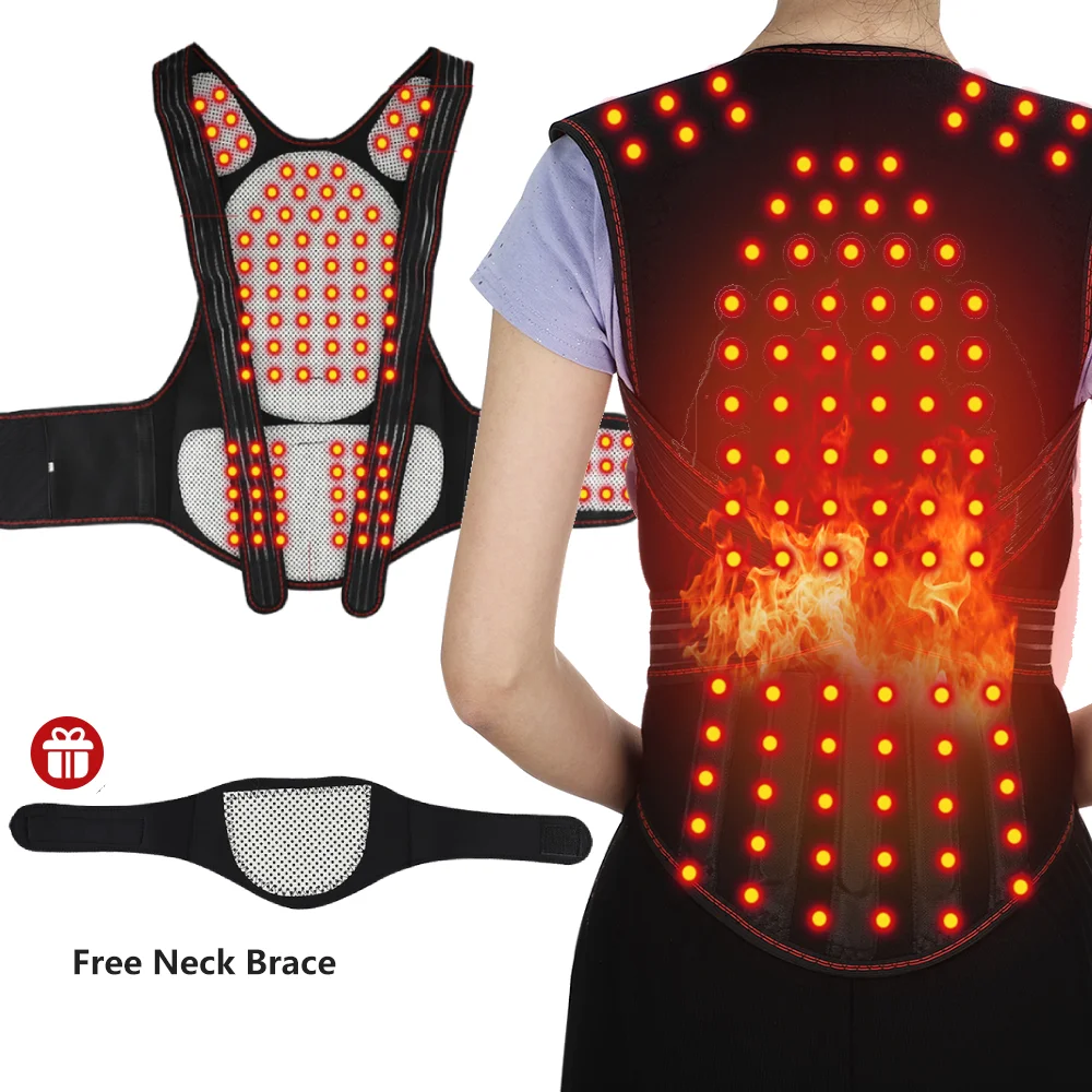 Moderngaloore Tourmaline Self-Heating Magnetic Therapy Back Support Belt