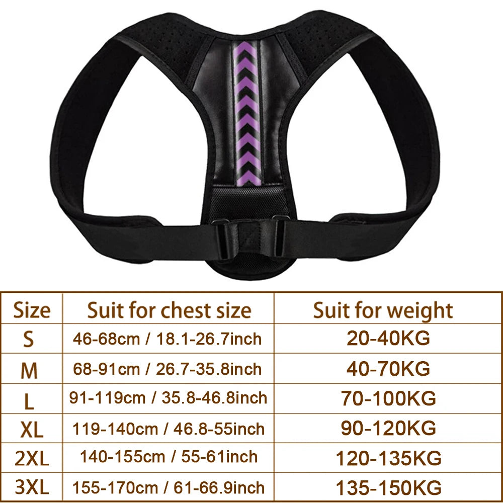 Moderngaloore Adjustable Invisible Back Posture Corrector – Clavicle & Shoulder Support Brace for Men & Women