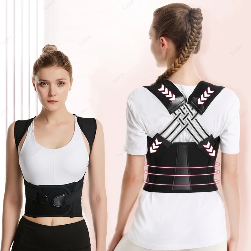 Moderngaloore Adult Posture Corrector Belt – Breathable Back Correction Strap