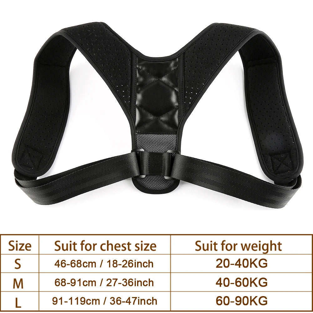 Moderngaloore Adjustable Invisible Back Posture Corrector – Clavicle & Shoulder Support Brace for Men & Women