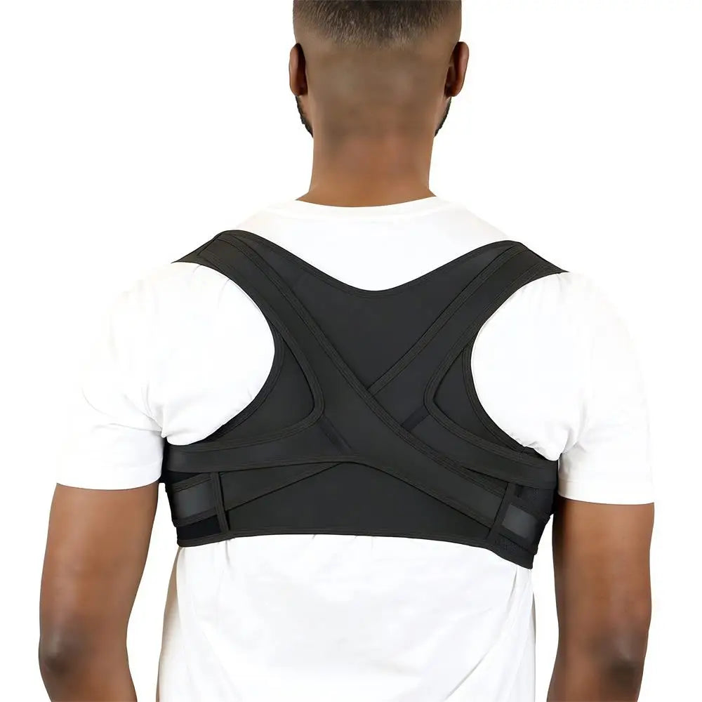 Moderngaloore Adjustable Upper Back Posture Corrector Brace for Men & Women – Breathable Shoulder & Clavicle Support, Pain Relief