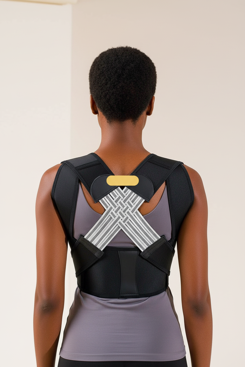 Black woman - posture brace