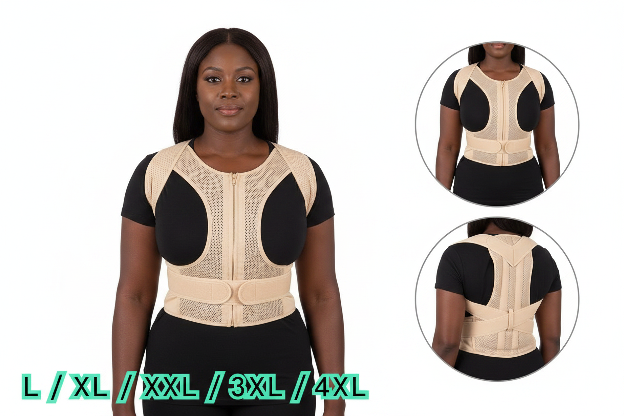 Black woman wearing lumbar vest