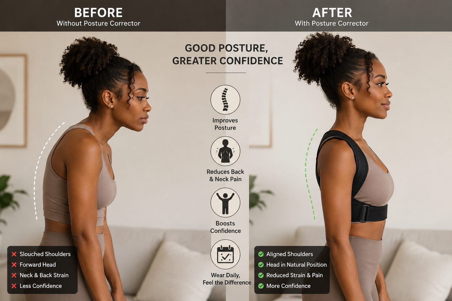 Moderngaloore Elite Spine Command Back Brace – Adjustable Posture Corrector