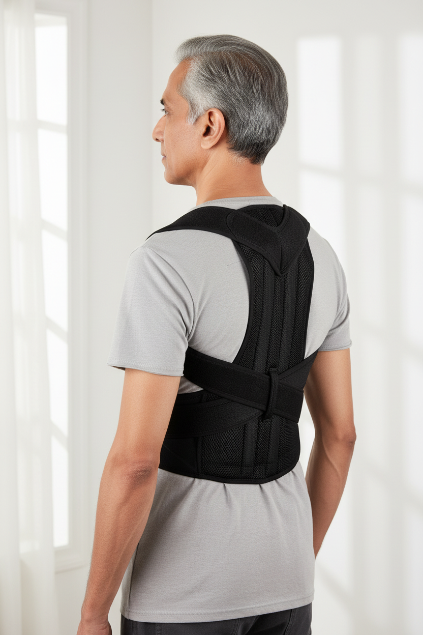 Older Indian man - Lumbar Vest